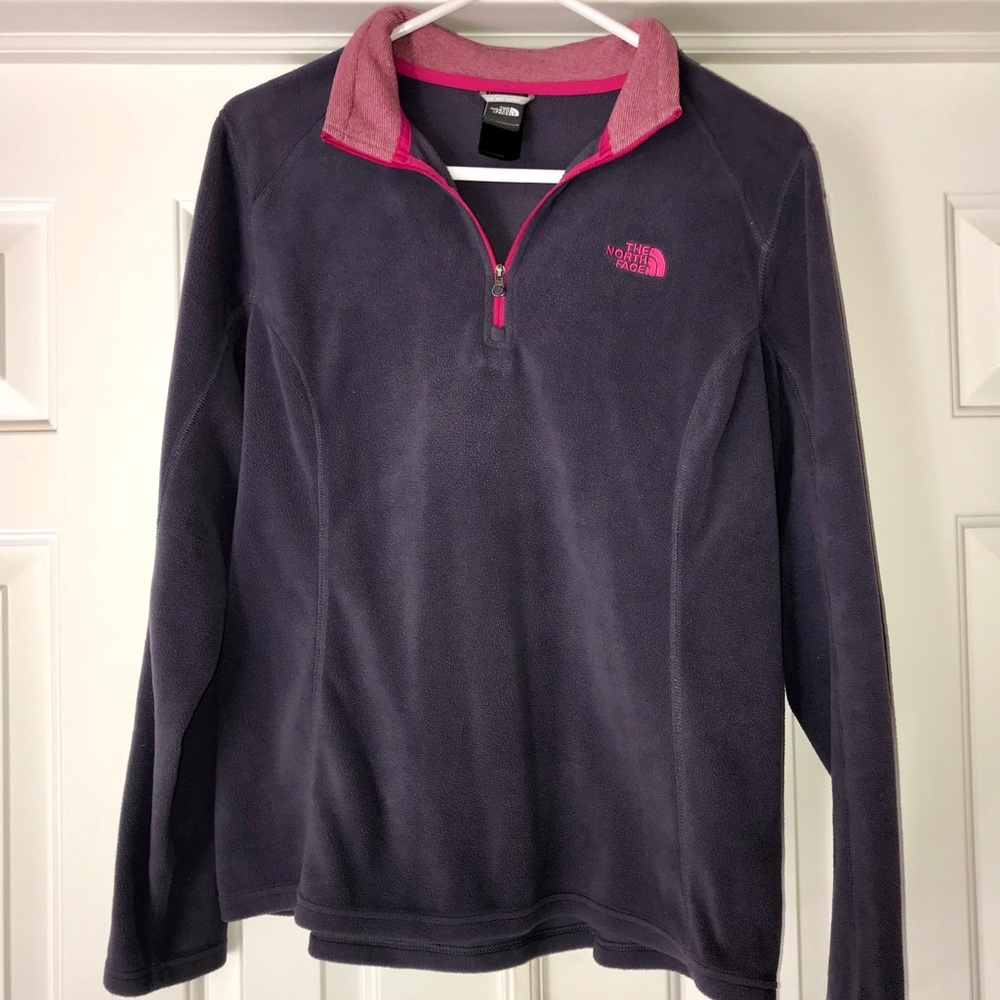 North Face 1/4 Zip Fleece Jacket